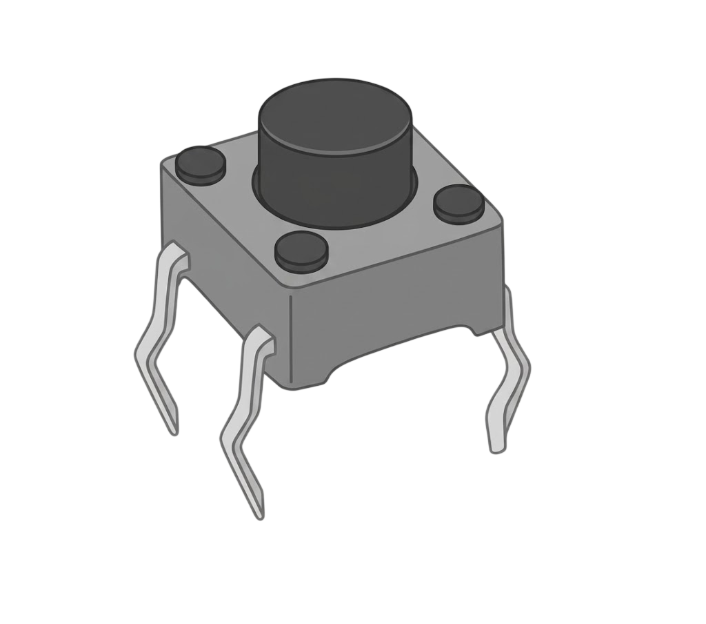 desenho de um push button