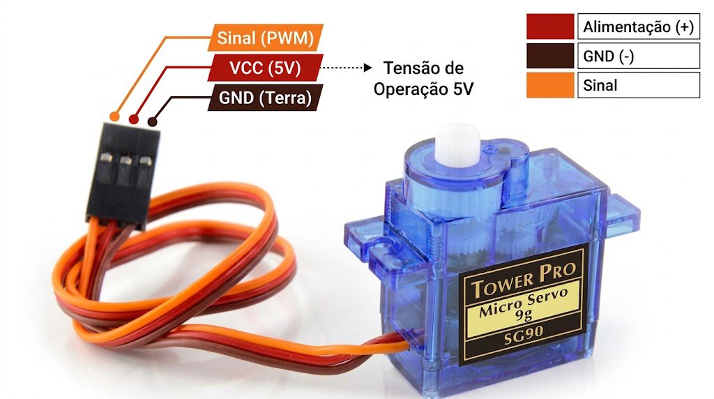 Pinagem do cabo do servo motor SG90
